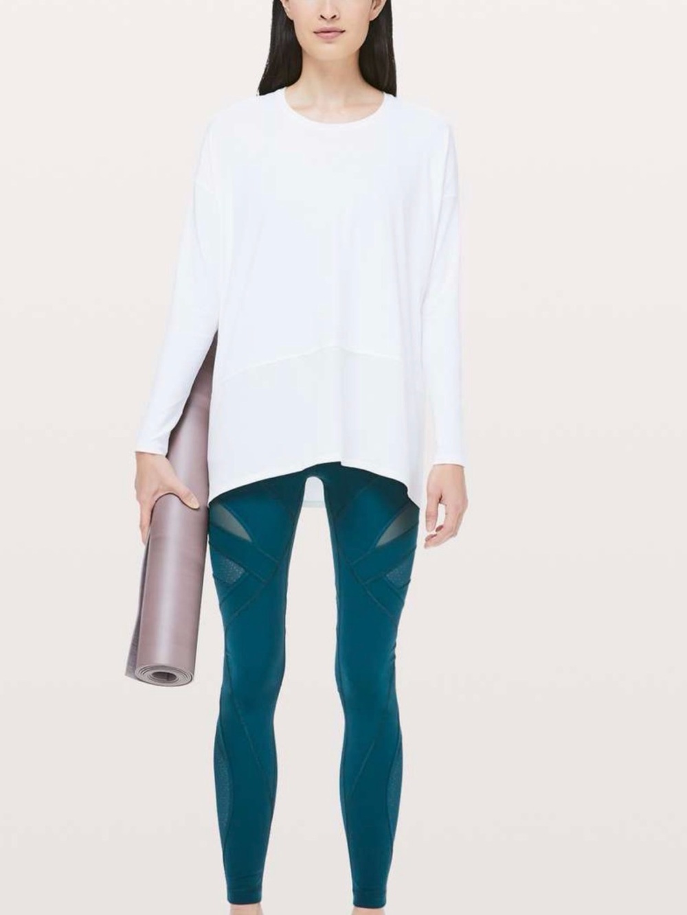lululemon athletica Ease of Mind White Long-Sleeve Relaxed Pullover NWT